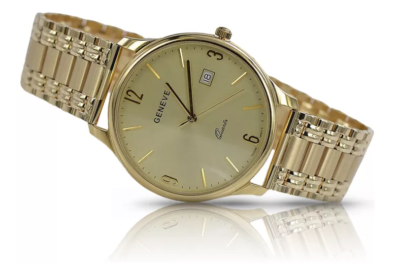 Montre homme en or Genève ★ zlotychlopak.pl ★ Pureté de l’or 585 333 Prix bas!