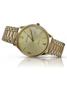 Gold men's watch Geneve ★ zlotychlopak.pl ★ Gold purity 585 333 Low Price!