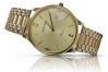 Italian Yellow 14k 585 gold men's Geneve watch mw017y&mbw012y