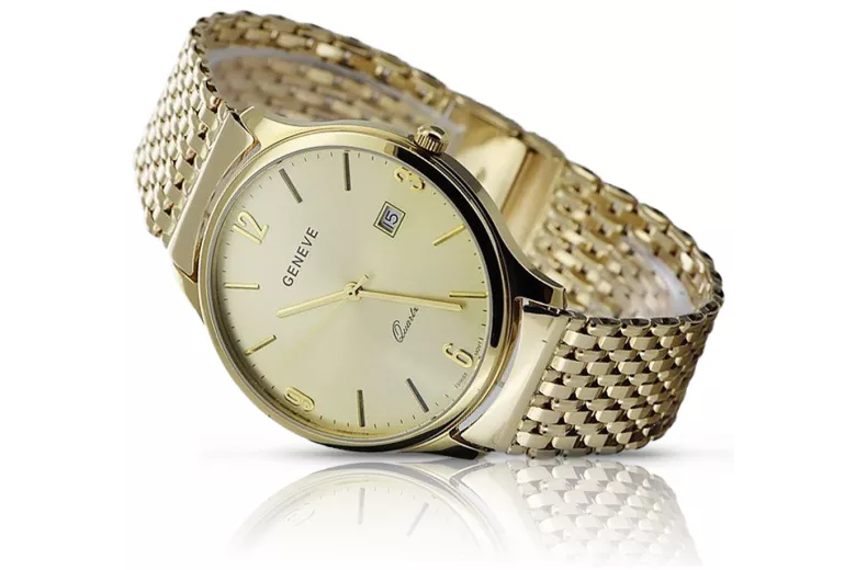 Montre homme en or Genève ★ zlotychlopak.pl ★ Pureté de l’or 585 333 Prix bas!