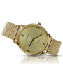 Goldene Herrenuhr Geneve ★ zlotychlopak.pl ★ Gold Reinheit 585 333 Niedriger Preis!