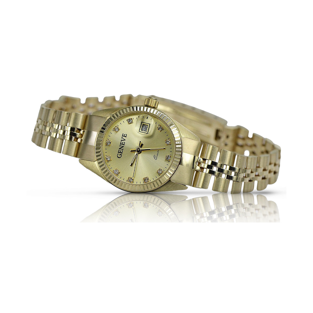 Reloj ★ de oro para damas zlotychlopak.pl Pureza de oro 585 333 ¡★ Precio bajo!