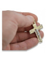 Golden Catholic Cross ★ russiangold.com ★ Gold 585 333 Low price