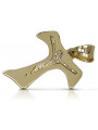 Golden Catholic Cross ★ russiangold.com ★ Gold 585 333 Low price