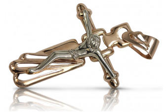 Croix ★ catholique d’or russiangold.com ★ or 585 333 Prix bas