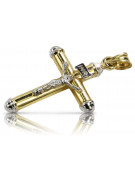 Golden Catholic Cross ★ russiangold.com ★ Gold 585 333 Low price