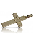 Goldenes katholisches Kreuz ★ russiangold.com ★ Gold 585 333 Niedriger Preis