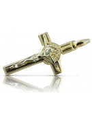 Goldenes katholisches Kreuz ★ russiangold.com ★ Gold 585 333 Niedriger Preis