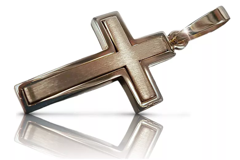 Cruz ★ Católica de Oro russiangold.com ★ Oro 585 333 Precio bajo