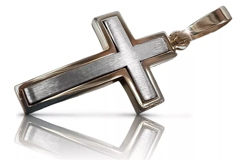 Cruz ★ Católica de Oro russiangold.com ★ Oro 585 333 Precio bajo