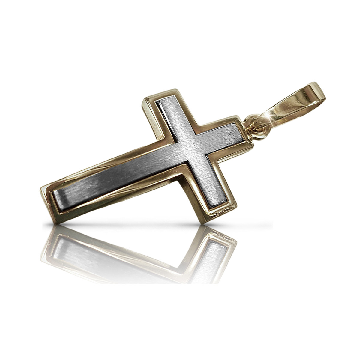 Cruz ★ Católica de Oro russiangold.com ★ Oro 585 333 Precio bajo