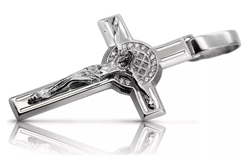 Golden Catholic Cross ★ russiangold.com ★ Gold 585 333 Low price