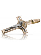 Golden Catholic Cross ★ russiangold.com ★ Gold 585 333 Low price