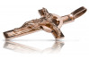 "Timeless 14K Rose Gold Catholic Cross Jewelry Piece" ctc089r