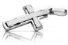 "Elegant 14K White Gold Catholic Cross Jewelry Piece" ctc095w