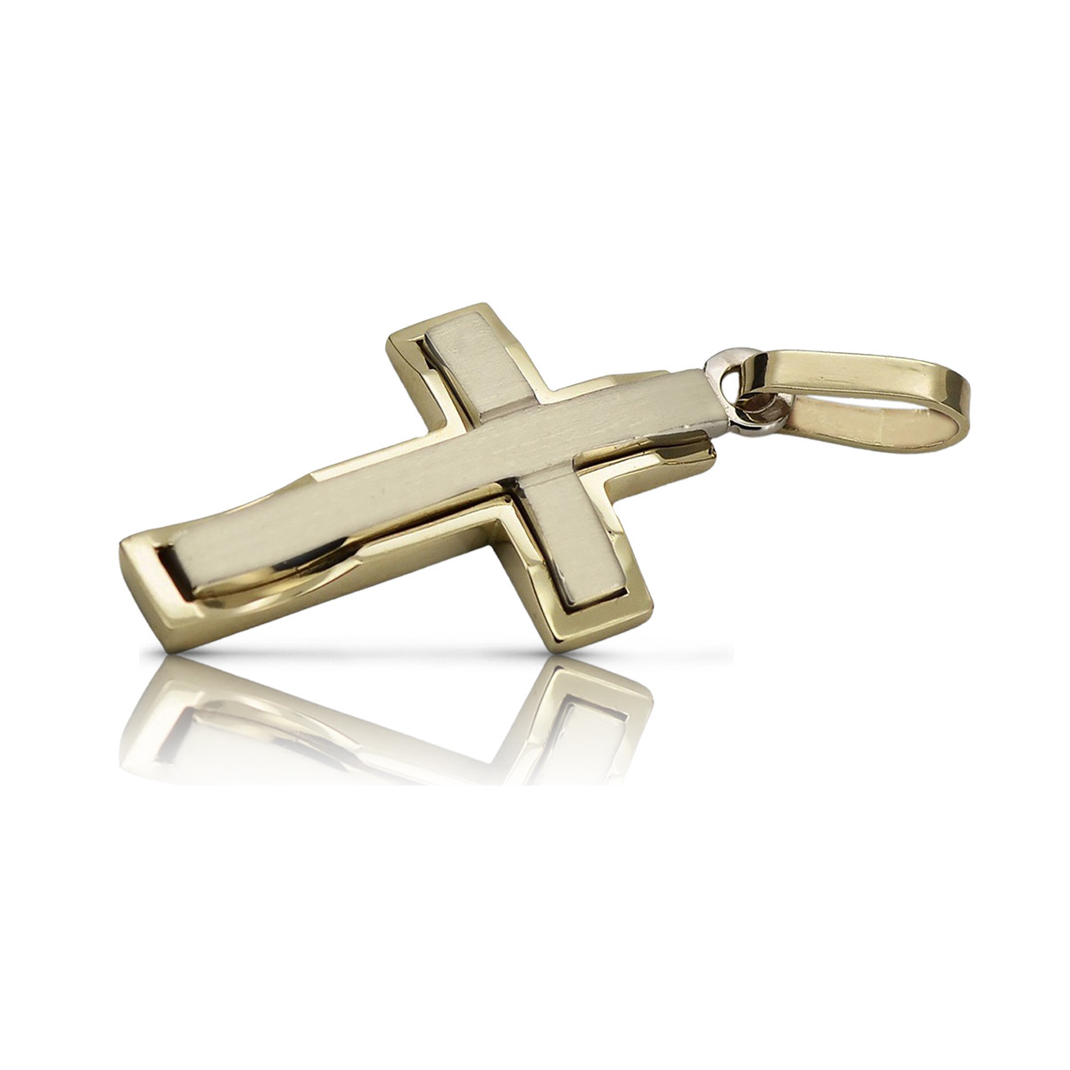 Cruz ★ Católica de Oro russiangold.com ★ Oro 585 333 Precio bajo