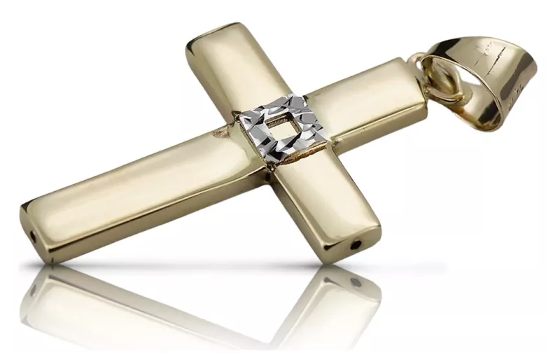 Golden Catholic Cross ★ russiangold.com ★ Gold 585 333 Low price