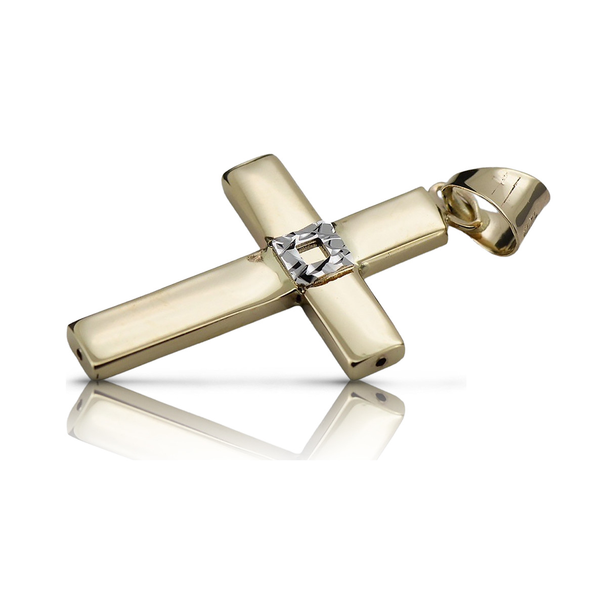 Golden Catholic Cross ★ russiangold.com ★ Gold 585 333 Low price