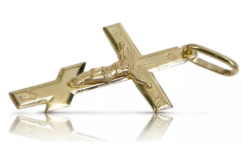 Gold Orthodoxe Kreuz ★ russiangold.com ★ Gold 585 333Niedriger Preis