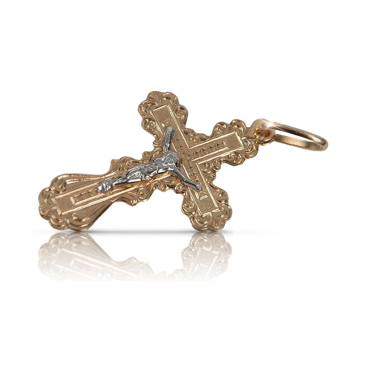 Gold Orthodox Cross ★ russiangold.com ★ Gold 585 333 Low price