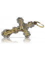 Gold Orthodox Cross ★ russiangold.com ★ Gold 585 333 Low price