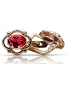 Russische Sowjetische Rose Pink 14k 585 Gold Ohrringe vec033 Alexandrit Rubin Smaragd Saphir ...