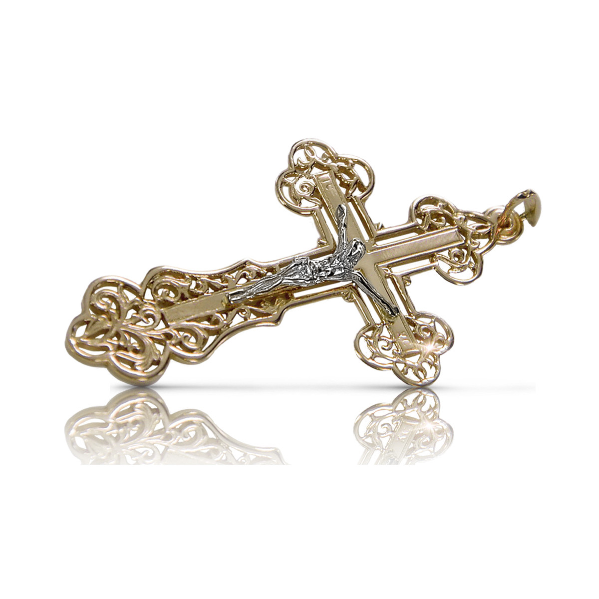 Croix ★ orthodoxe d’or russiangold.com ★ or 585 333 Prix bas