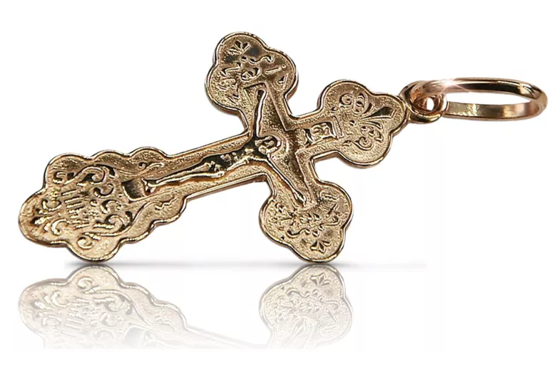 Croix ★ orthodoxe d’or russiangold.com ★ or 585 333 Prix bas