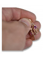 "14 Karat Original Vintage-Roségold Amethyst Ohrringe vec067" Vintage