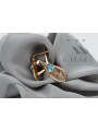 "Luxurious Aquamarine 14K Rose Gold Vintage Earrings vec067". Vintage