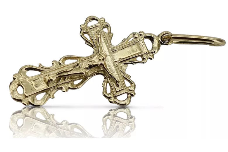 Croix ★ orthodoxe d’or russiangold.com ★ or 585 333 Prix bas