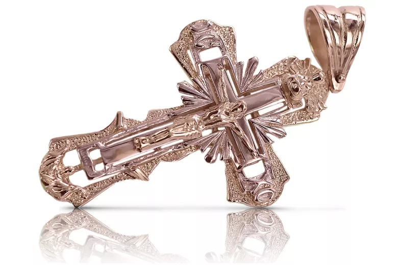 Gold Orthodox Cross ★ russiangold.com ★ Gold 585 333 Niedriger Preis