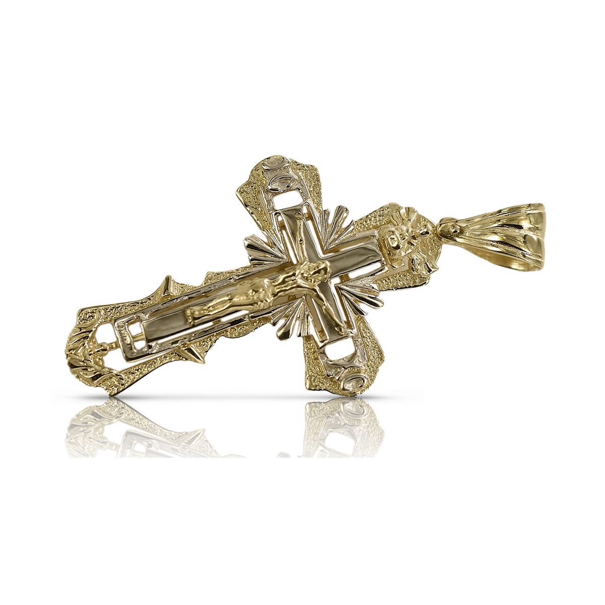 Croix ★ orthodoxe d’or russiangold.com ★ or 585 333 Prix bas