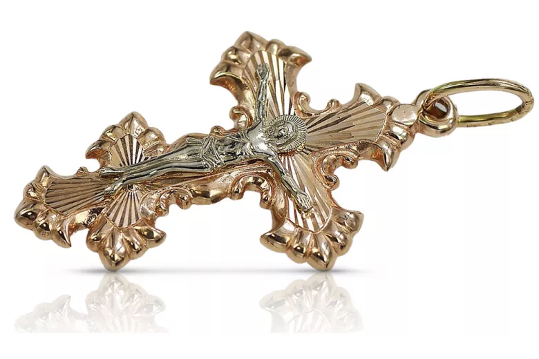 Gold Orthodox Cross ★ russiangold.com ★ Gold 585 333 Low price