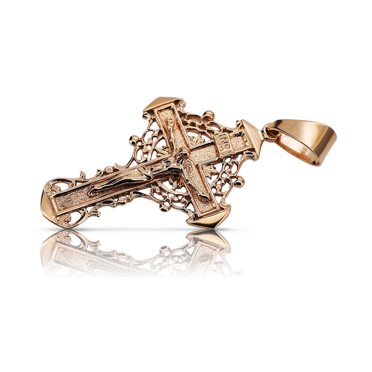 Gold Orthodox Cross ★ russiangold.com ★ Gold 585 333 Low price