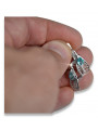 Vintage Vintage 925 Silver aquamarine earrings vec067s Vintage