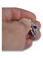 Vintage Vintage 925 Silver sapphire earrings vec067s Vintage