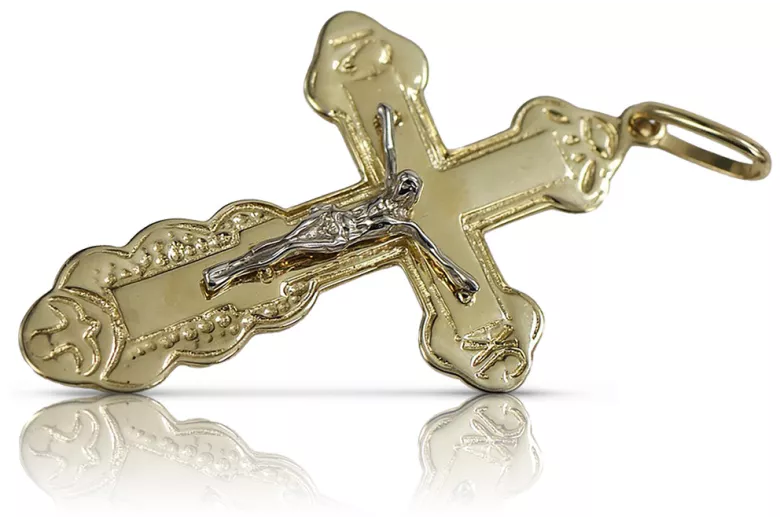 Croix ★ orthodoxe d’or russiangold.com ★ or 585 333 Prix bas