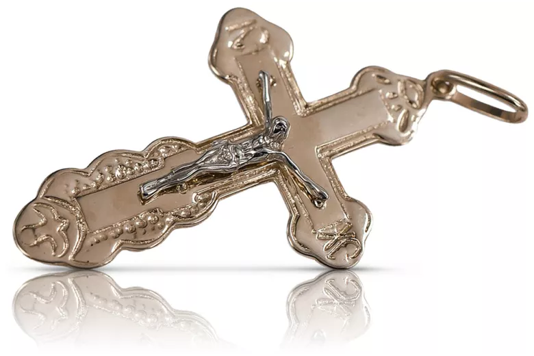 Gold Orthodox Cross ★ russiangold.com ★ Gold 585 333 Low price