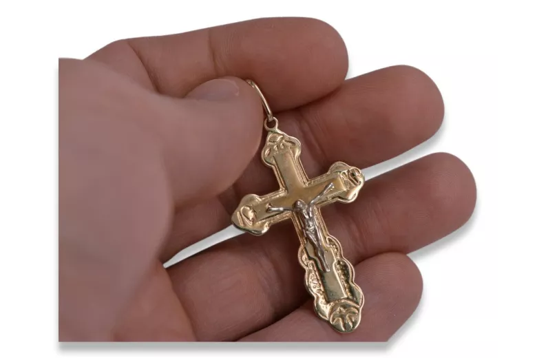 Gold Orthodox Cross ★ russiangold.com ★ Gold 585 333 Niedriger Preis