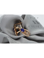 Vintage silver rose gold plated 925 sapphire earrings vec067 Vintage