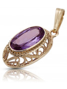 Besonderes Amethyst Schmuckstück in 14K Vintage-Roségold vpc014