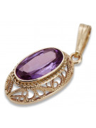 Besonderes Amethyst Schmuckstück in 14K Vintage-Roségold vpc014