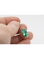 "Luxurious 14K Rose Gold Emerald Pendant - Authentic Vintage Style vpc014" Vintage