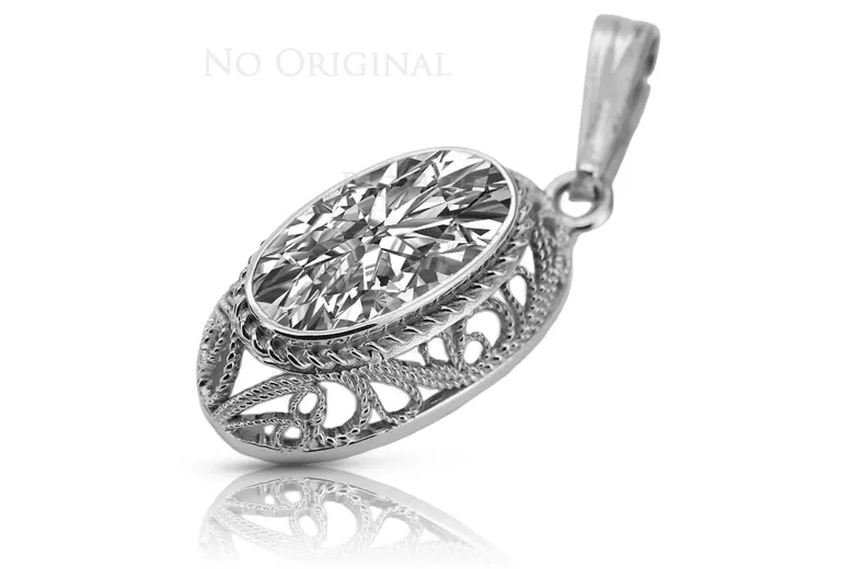 "Pendentif Élégant Vintage en Or rose 14 carats 585, Réglage d'Origine vpc014" Vintage