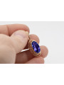 Vintage rose gold plated silver 925 sapphire pendant vpc014rp Vintage