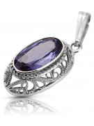 copy of Pendentif soviétique argent 925 avec saphir rubis alexandrite émeraude émeraude aigue-marine vpc014s