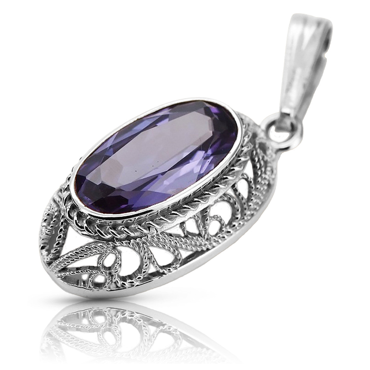 copy of Pendentif soviétique argent 925 avec saphir rubis alexandrite émeraude émeraude aigue-marine vpc014s