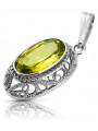 Soviet silver 925 pendant with peridot vpc014s Vintage