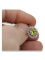 "Sophisticated 14K White Gold Yellow Peridot Drops VEC125W" Vintage